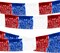 Fourth of July Decorations 4 Packs Foil Fringe Garland Hanging Banner White Red Blue Streamers Curtains Shiny Metallic Tinsel Wall for Parade Floats Birthday Party Ceremonies Independence Day Car